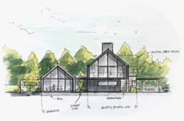 Barn Elevation Concept Sketch
